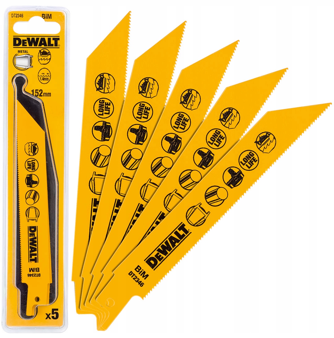 

DeWalt DT2346 brzeszczoty do metalu 152 5cz S922EF