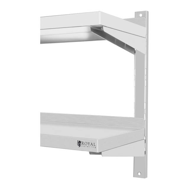 PÓŁKA WISZĄCA 120X30CM KONSOLE STAL NIERDZEWNA FV Głębokość produktu 30 cm