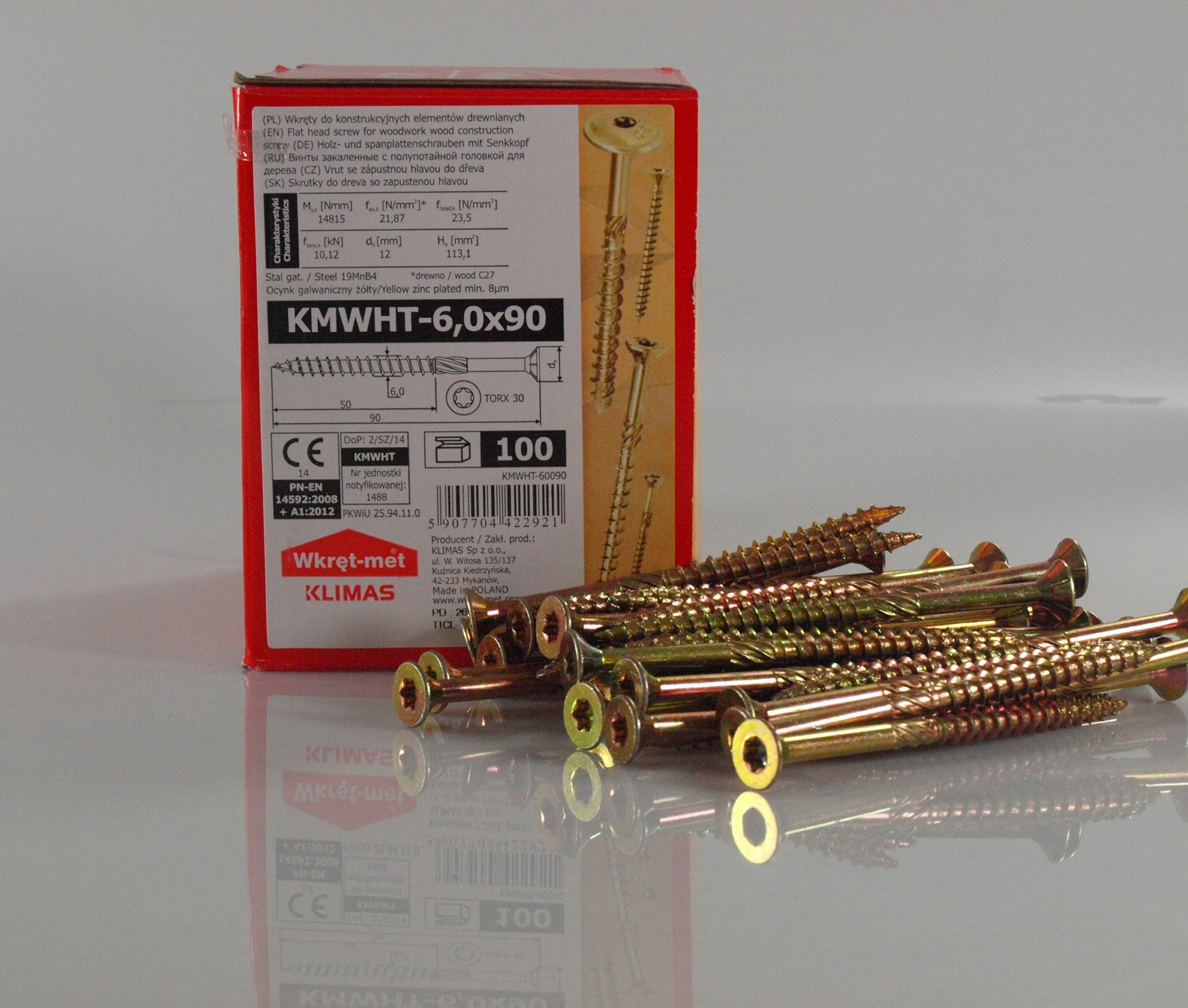 

Wkręty Ciesielskie Do Drewna 6,0x90 Torx 100 szt