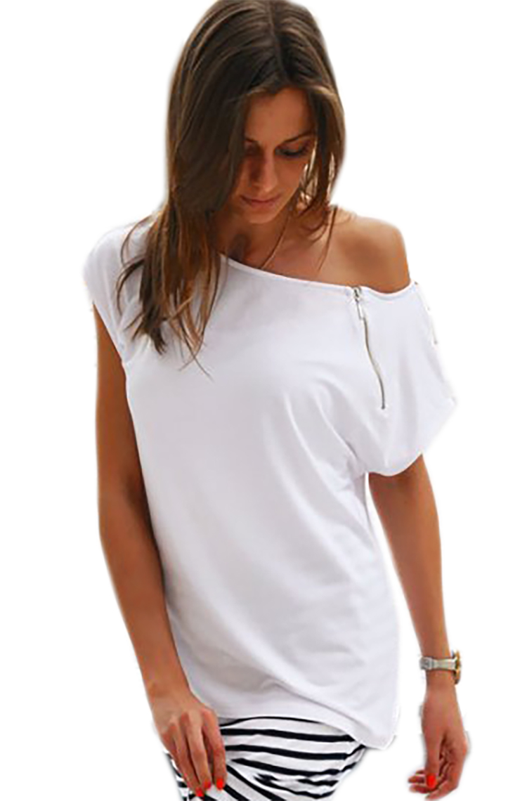 

MIKOS*Luźna bluzka kimono Lux Zip Streetowy Styl S