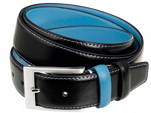 

Skórzany Pasek Skóra Szeroki do Spodni Jeans P6 95
