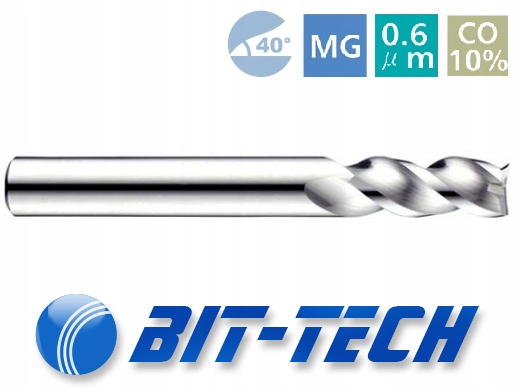 Frez VHM do ALUMINIUM Heavy Cut 5mm chwyt 6mm CNC Marka Bit-Tech