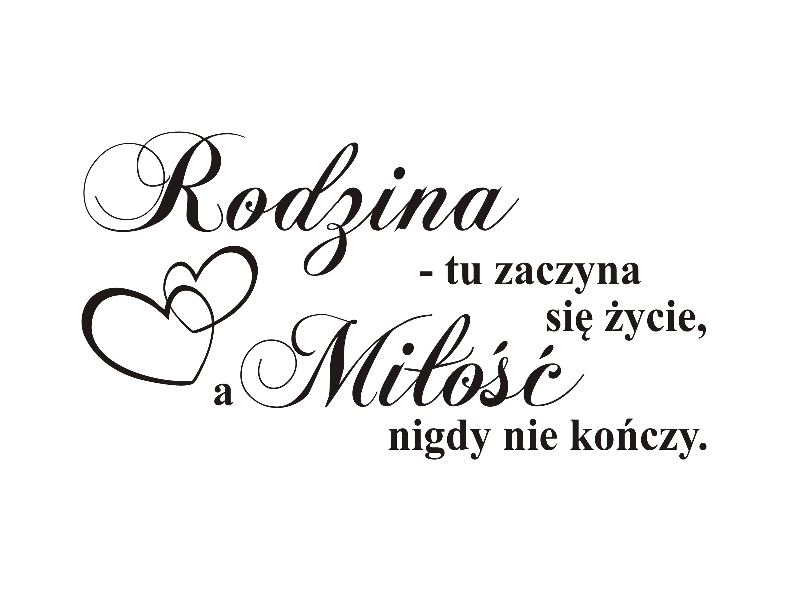 

Naklejki na ścianę 100x50cm Cytat Dom kuchnia nk8