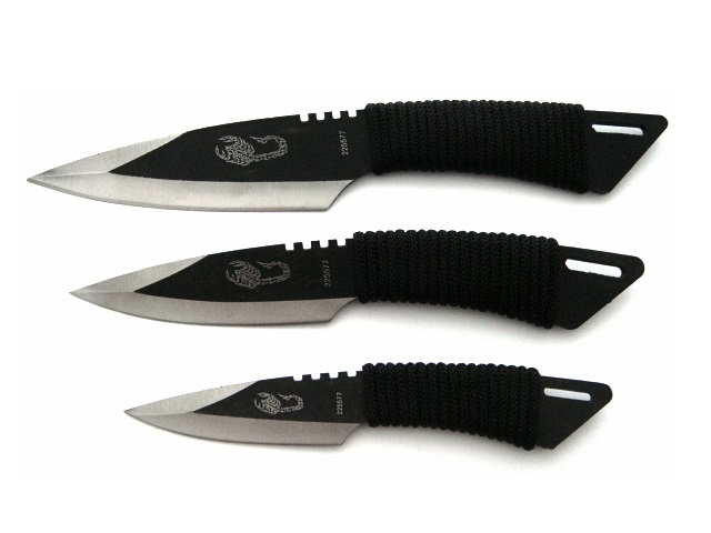 

nóż rzutka shuriken noże do rzucania 3szt. N417