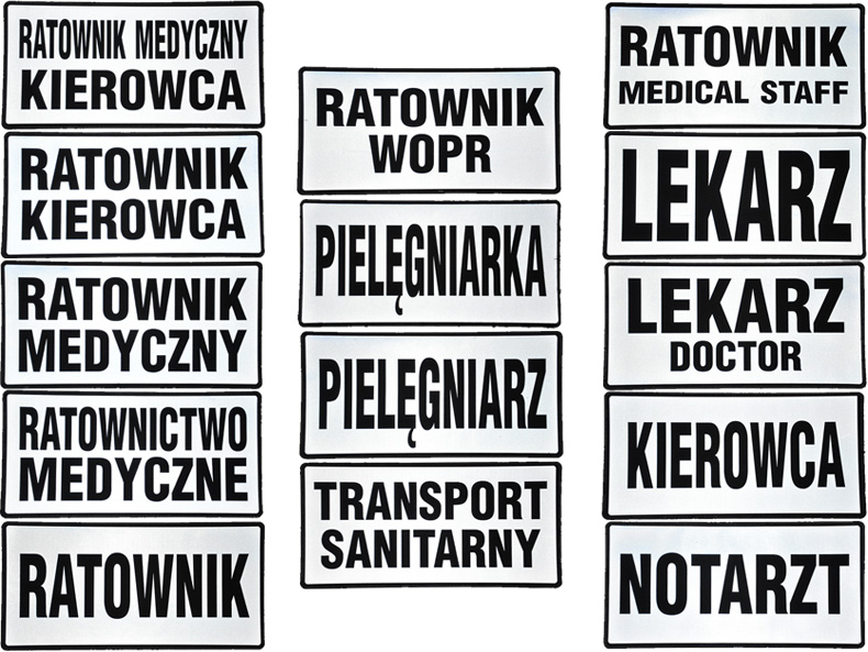 

Emblemat Ratownik Medyczny Medical Staff odblask