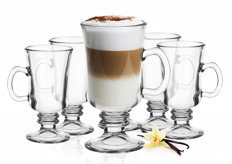 

Kubki do kawy Latte Irish 200ml łyżeczki