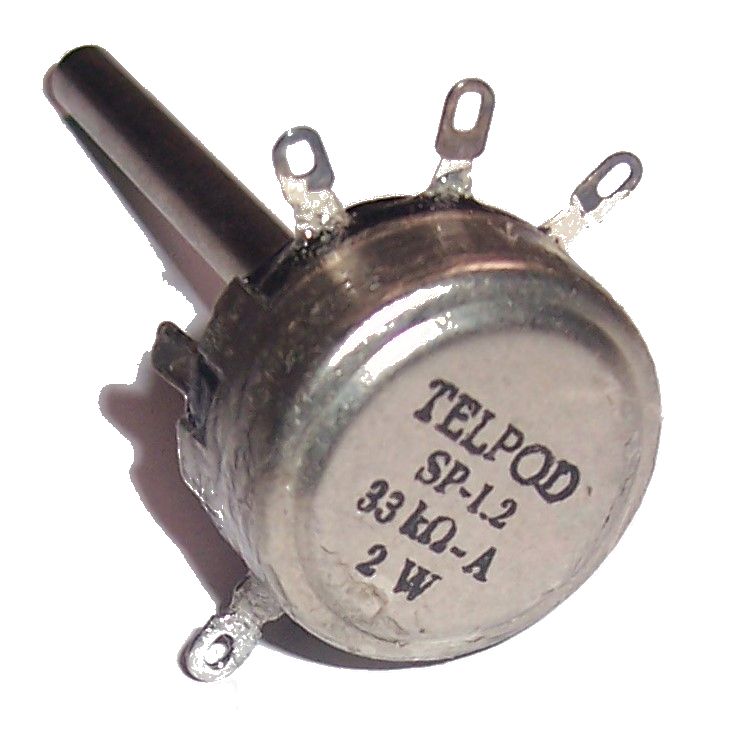 

Potencjometr Telpod SP-1.2 _ 33k A 2W oś 60mm