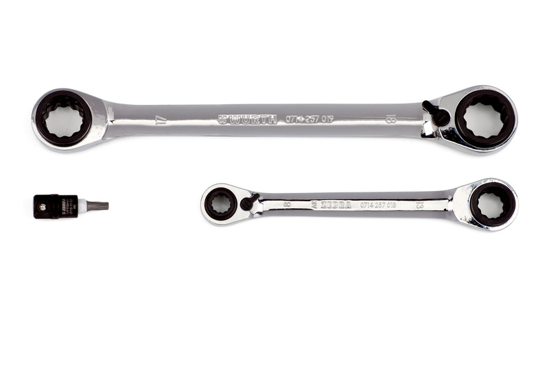 Wurth Očkové Kľúče S Račňou Zebra 8-19 MM Adaptér Na Bity 1/4