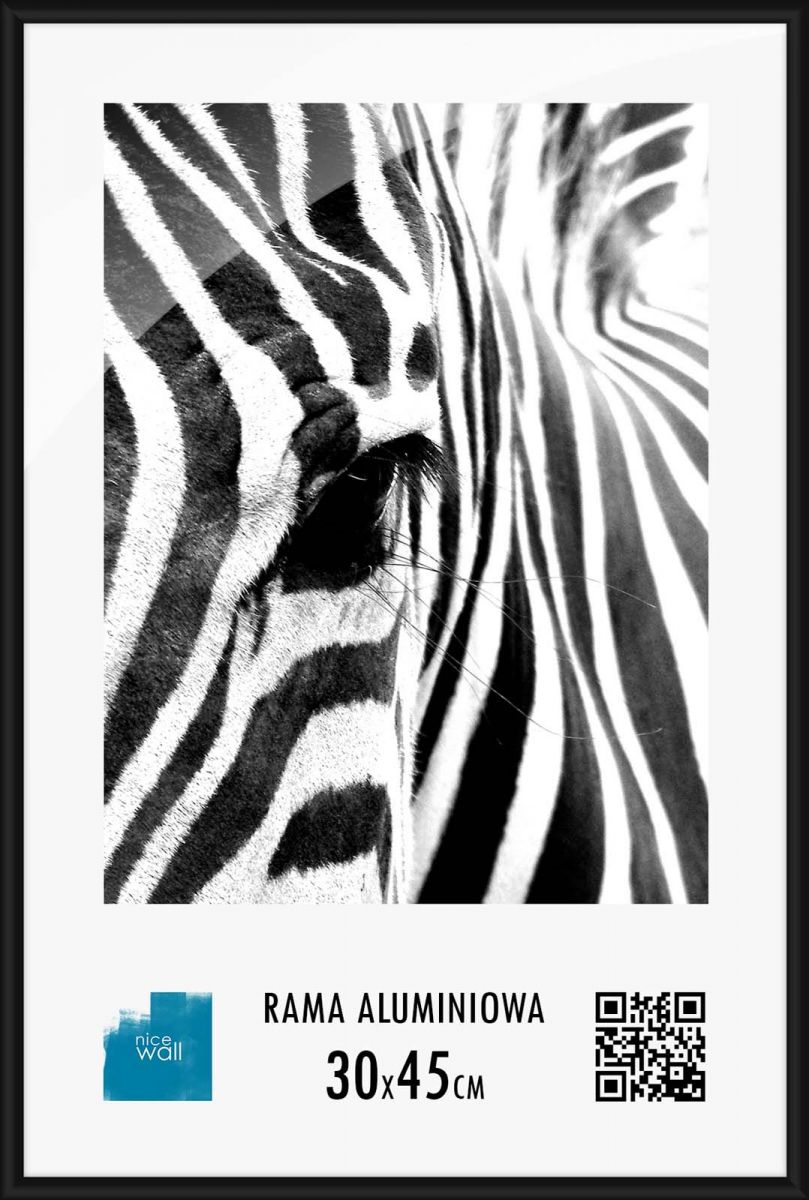 

Rama aluminiowa 30x45 cm 45x30 cm czarna