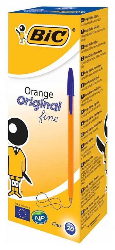 

20 Sztuk Długopis Bic fine Orange Niebieski biuro*