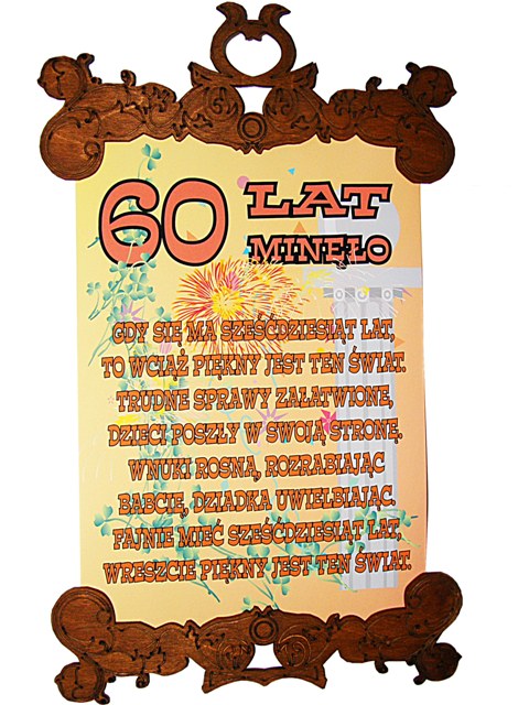 

dyplom Urodziny 60 Lat Minęło extra