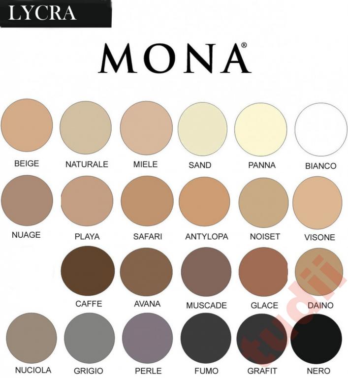 MONA rajstopy modelujące 40 DEN push - up 4 kolory EAN (GTIN) 5900950110086