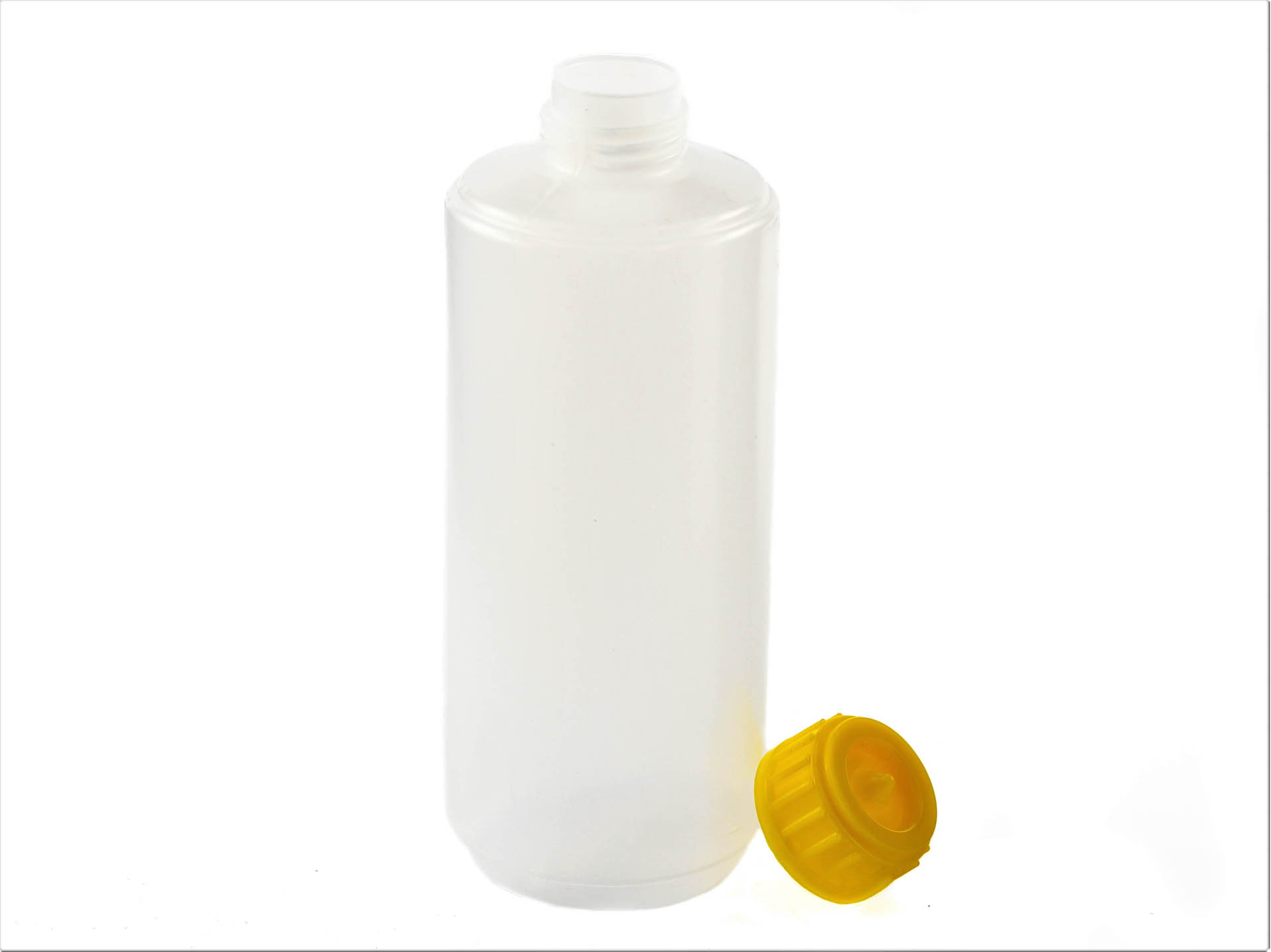 

Butelka Ldpe 250 ml nakrętka żółta