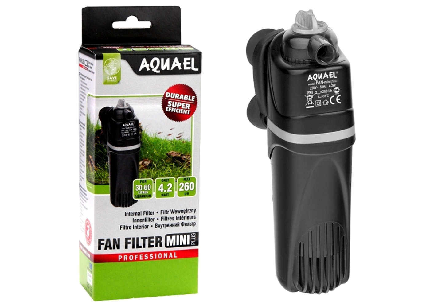 FILTR WEWNĘTRZNY DO AKWARIUM AQUAEL FAN MINI PLUS 6040831892 - Allegro.pl