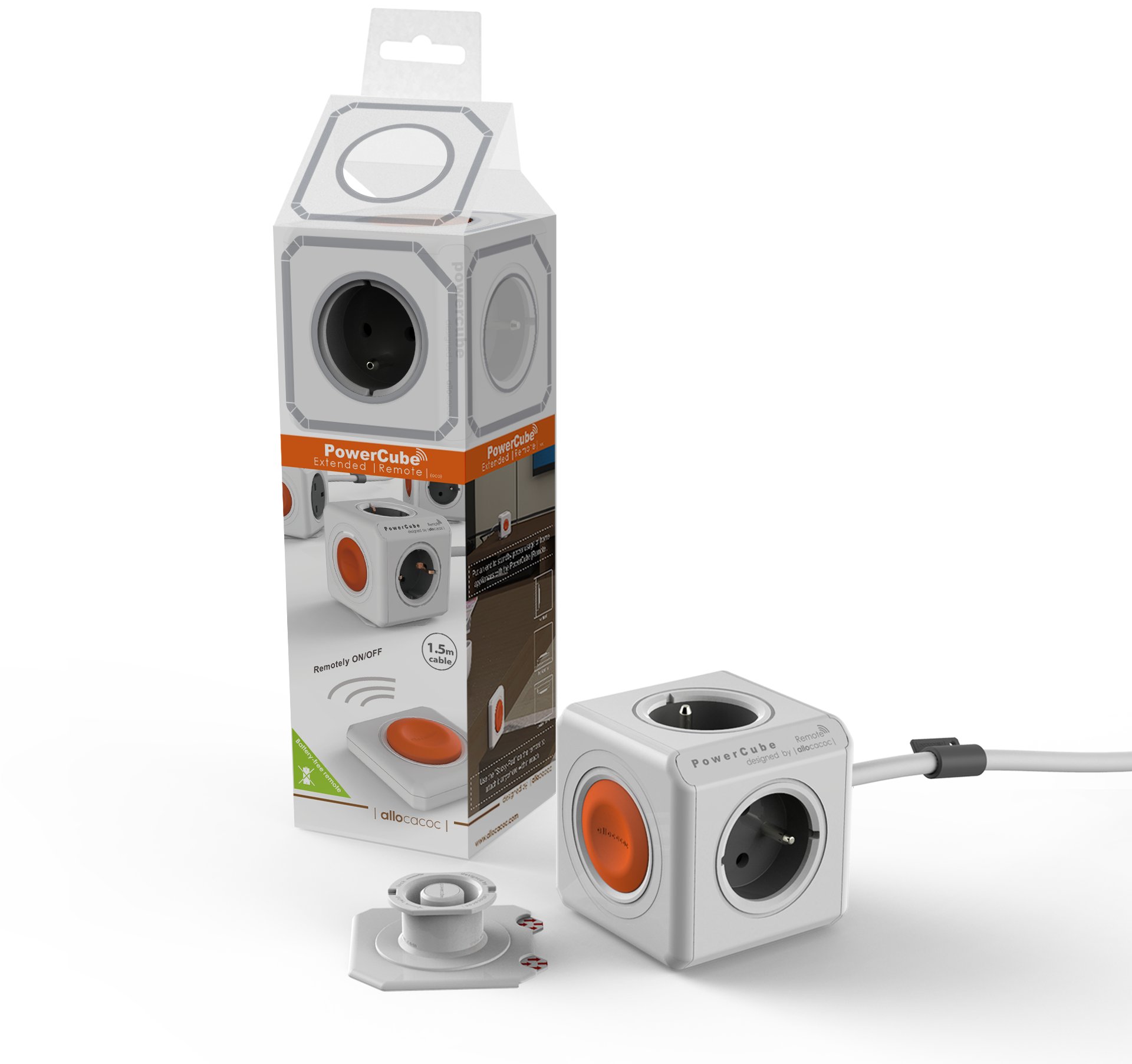 Listwa PowerCube Extended Remote On/Off BIAŁY Kod producenta 1523/FREXRM