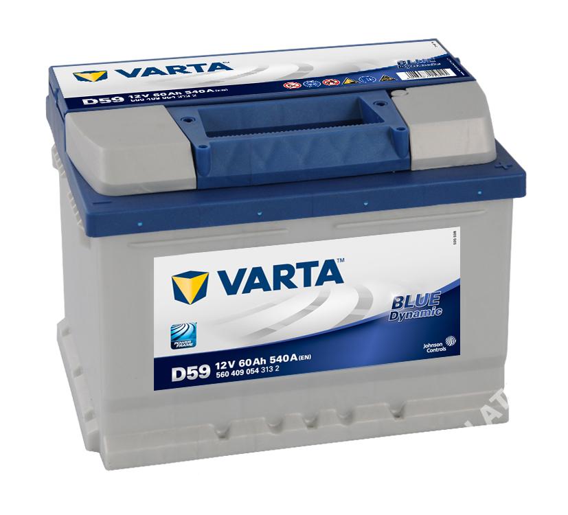 Akumulator VARTA BLUE DYNAMIC 12V 60Ah 540A D59 Za 400 Zł Z CIĄGOWICE ...