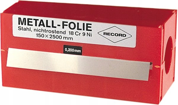 

Folia Metalowa 150x2500x0,300 Record Stal Niestop