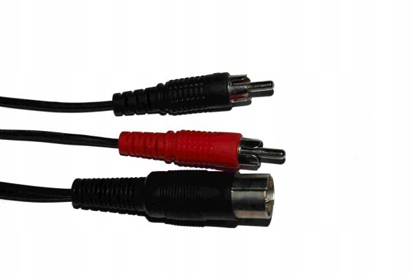Kábel konektor din WM 545 --> 2 konektory RCA stereo 1,2m