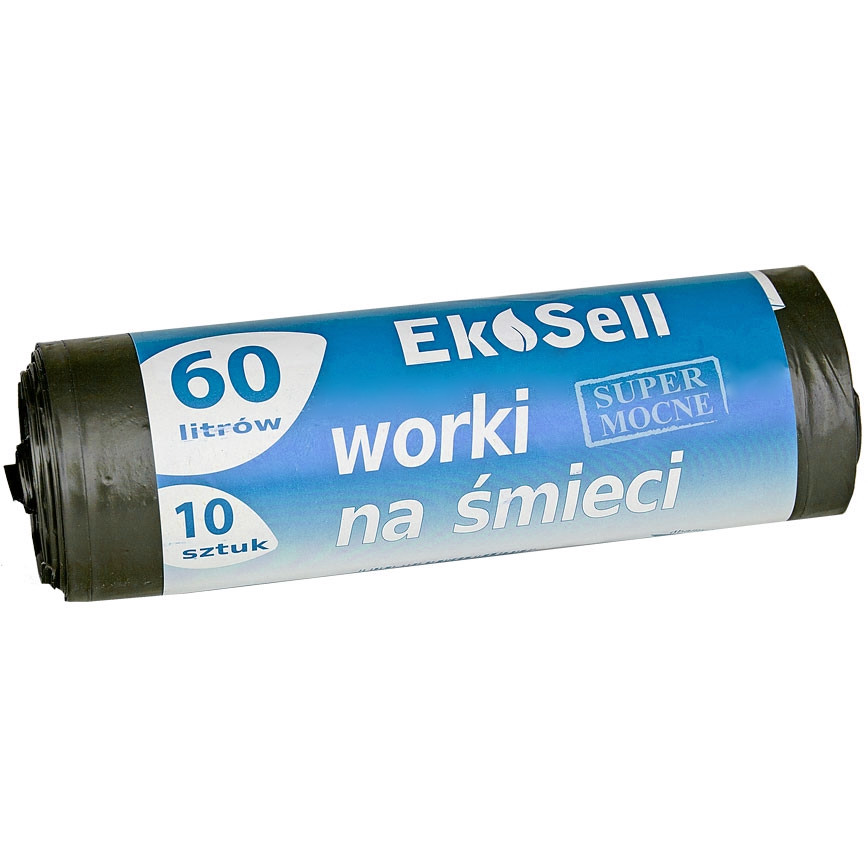 

60L Worek Worki Na Śmieci Mocne Kosz 10 Sztuk Ldpe