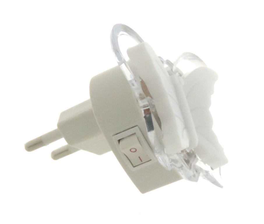 

Lampka Nocna Do Gniazdka Motyl Led 0,3W 4