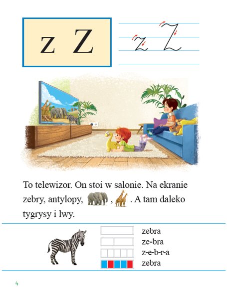 OLEK I ADA Sześciolatek Poziom B+ Karty pracy cz 4 Język publikacji polski