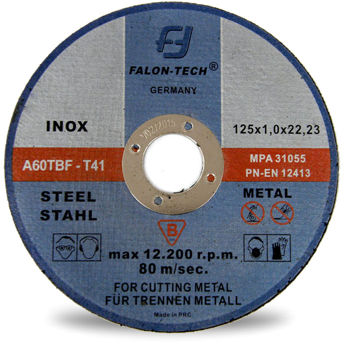 

Tarcza Do Cięcia Metalu inox 125 x 1,0 Falon Tech