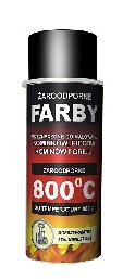 

Farba żaroodporna RAL910 czarna 400ml Hansa