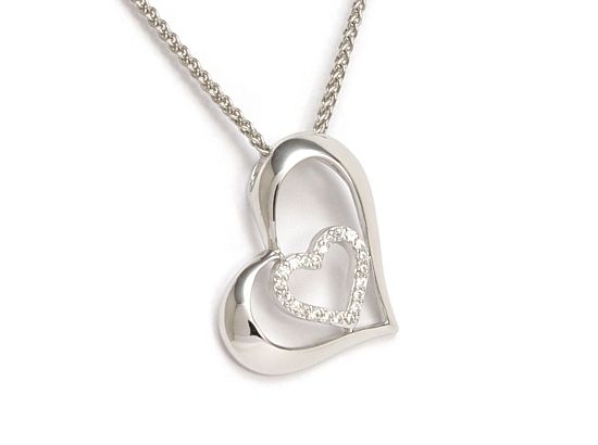 SREBRNY ROD. ŁAŃCUSZEK I WISIOREK, ZAWIESZKA SERCE Płeć kobieta