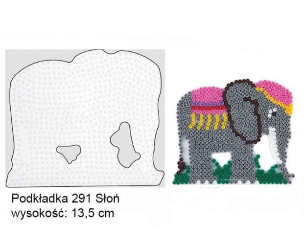 

Hama 291 Podkładki do Koralików Hama Midi Słoń