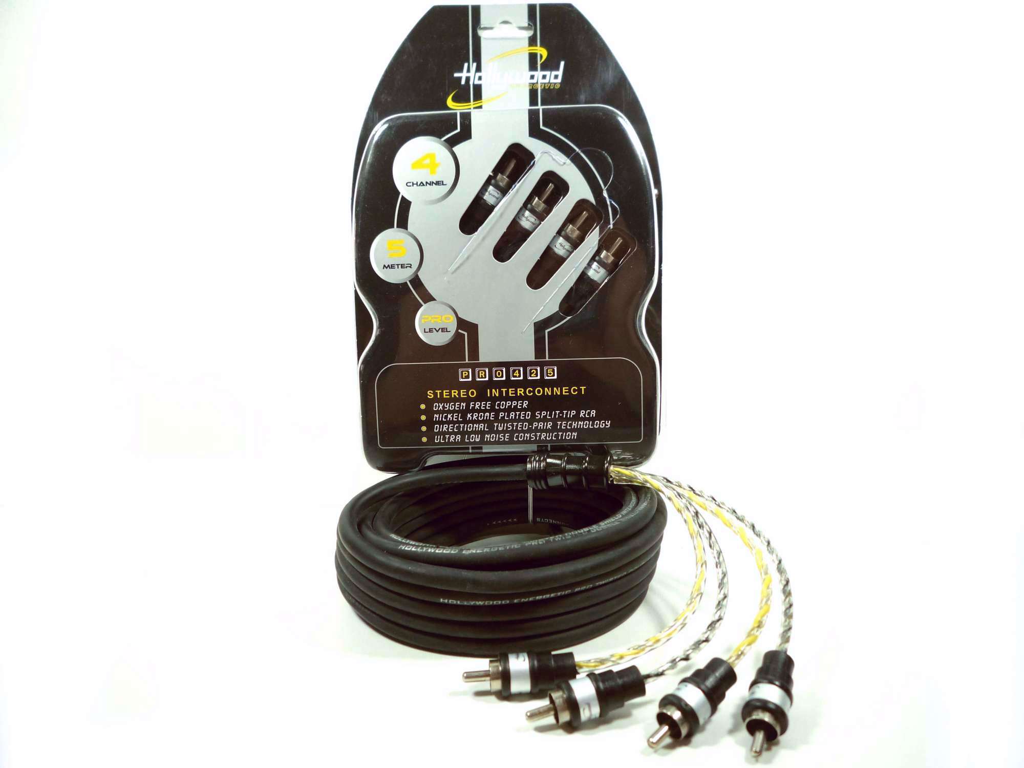 

Kable Hollywood PRO-425 Sygnalowe 5m 4xRCA Mława