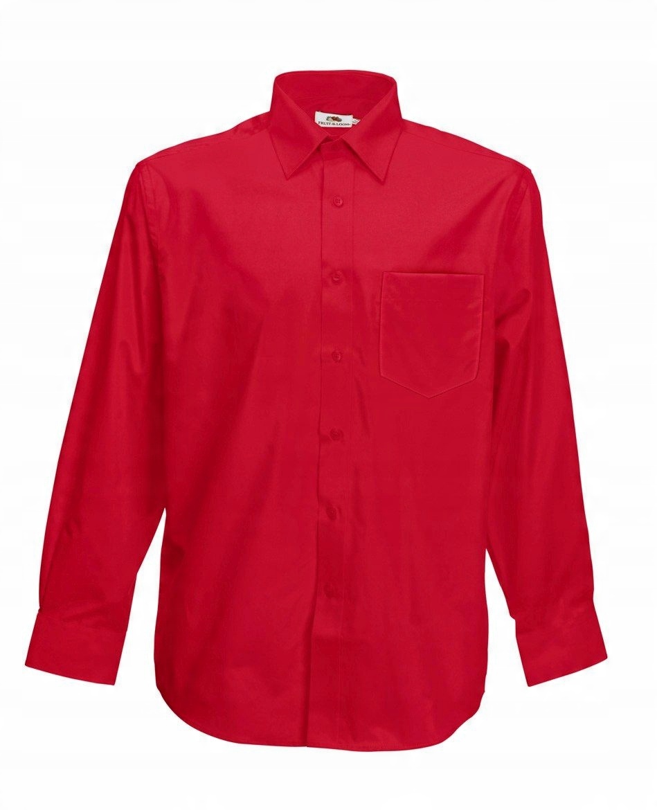 

Men Poplin L/s Shirt Red XXL