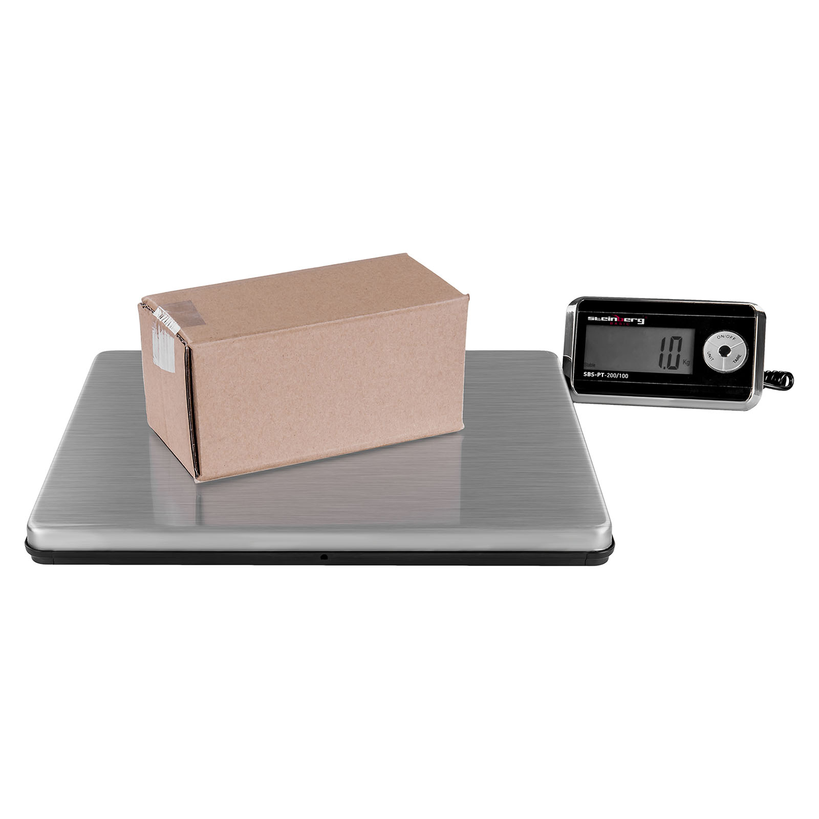 WAGA PLATFORMOWA PACZKOWA 200kg/100g NA BATERIE AA Marka Steinberg