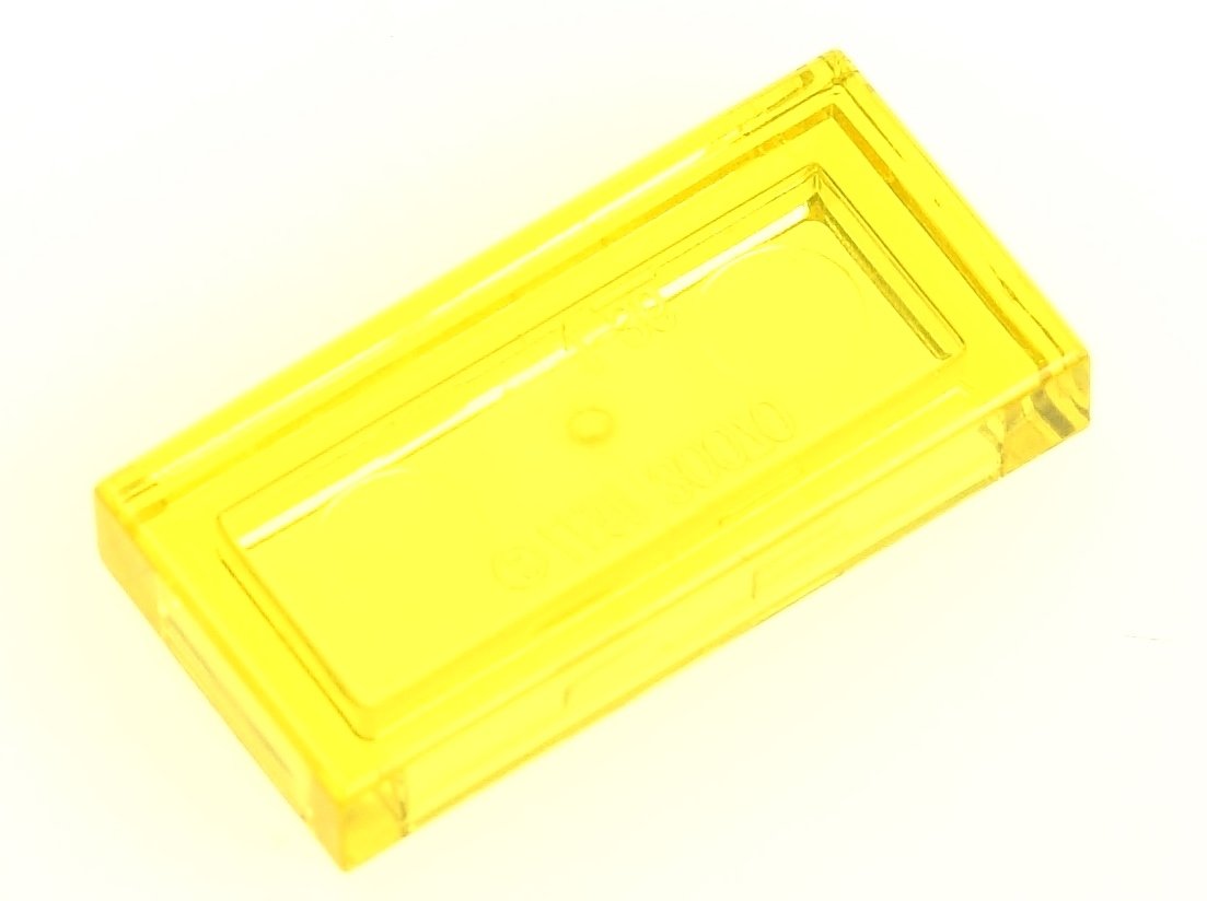 

Lego Płytka gładka 1x2 3069b żółta trans 2 szt.