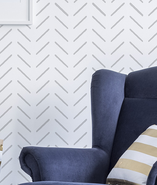 Stitches szablon zygzak CHEVRON w stylu scandi Długość 100 cm