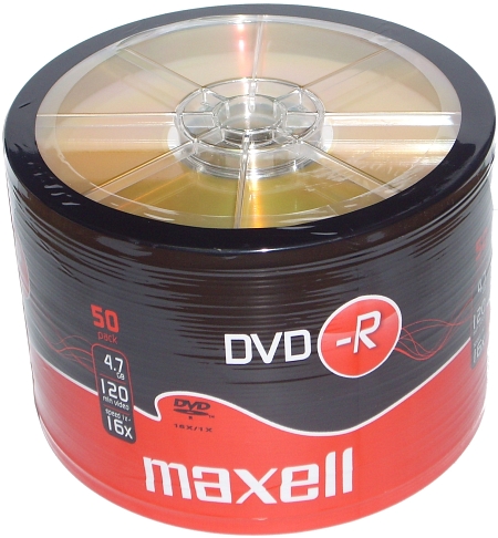 

Płyty Maxell Dvd-r 4,7gb szt 100 koperty