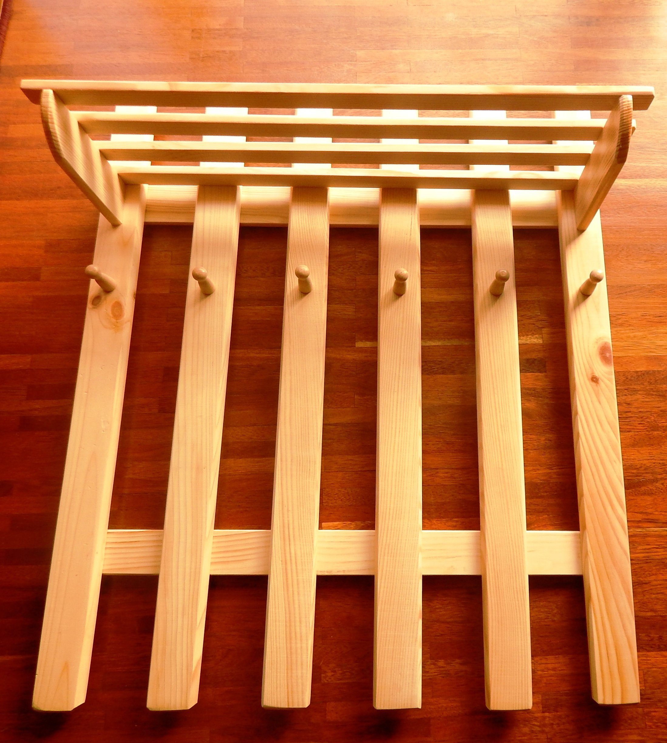 Wieszak drewniany GARDEROBA półka WIESZACZEK SUPER Marka Inny producent