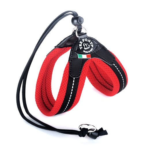 

Szelki małe psy 38-48cm Miękkie czerwone Tre Ponti