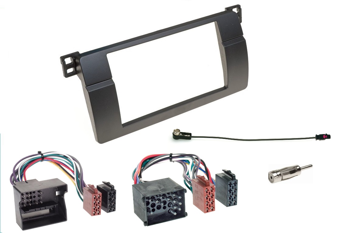 Rámeček adaptér konektor Iso pro montáž 2DIN rádia Bmw 3 E46 1998 2005