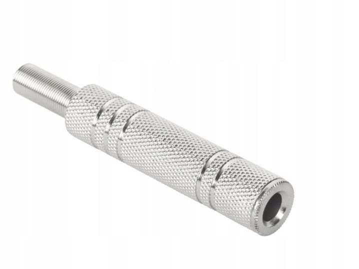 GNIAZDO JACK 6.3mm METALOWE MONO NA KABEL HQ