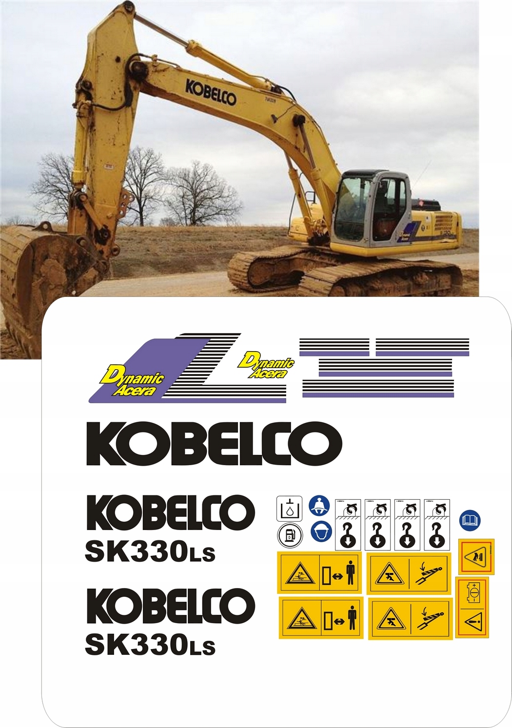 Kobelco SK 330 LS наклейки наклейка