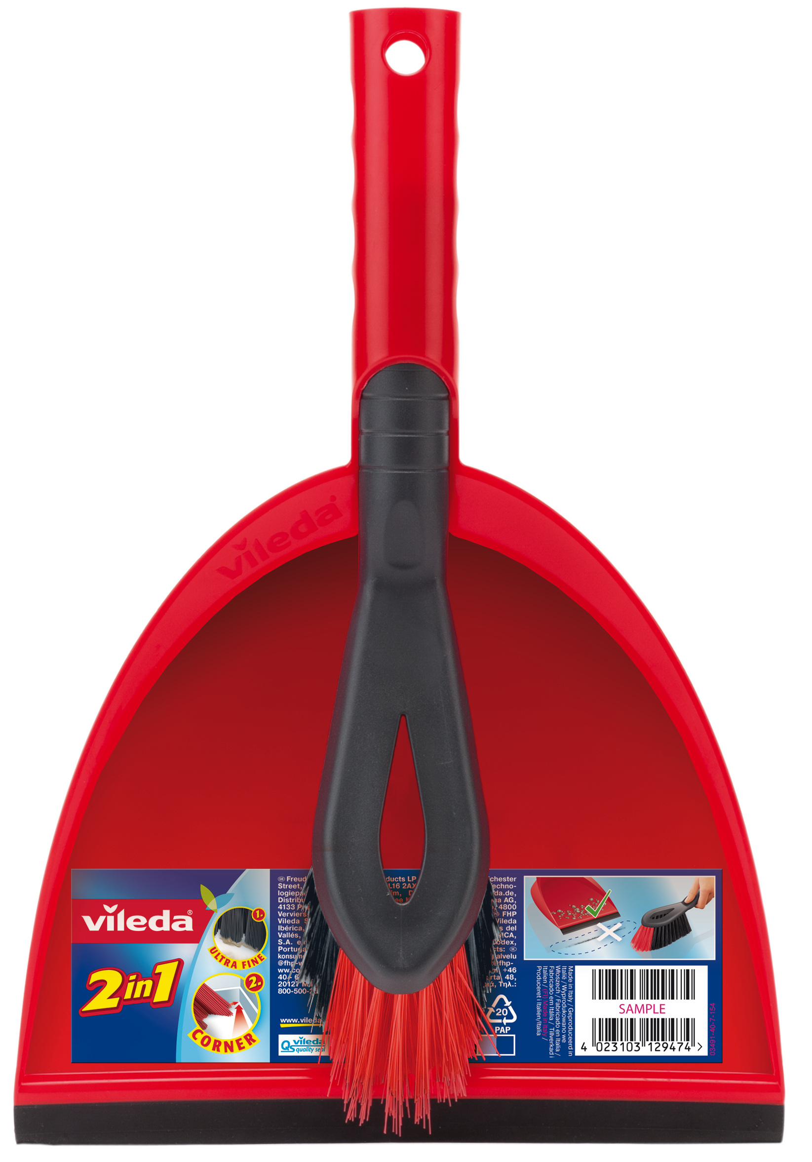 

Szufelka zmiotka zestaw 2w1 Vileda