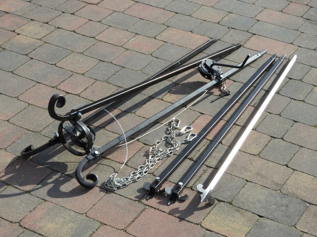 GRILL OGRODOWY RUSZT INOX 80 CM TRÓJNÓG OGNISKOWY EAN (GTIN) 5905265590110