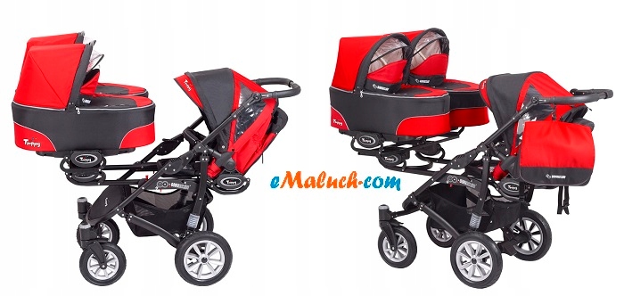 Baby Active TRIPPI babyactive wózek dla trojaczków Stelaż Metalowy
