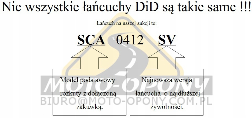Lancuch rozrzadu Suzuki DR 650 R Lancuszek DiD Producent czesci DID