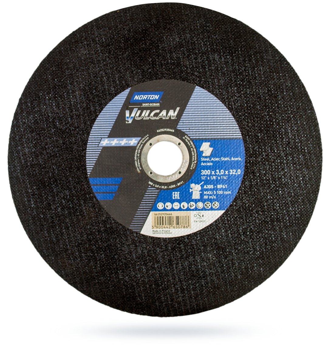 

Tarcza do metalu 300x3,0x 32mm Vulcan Norton 1szt