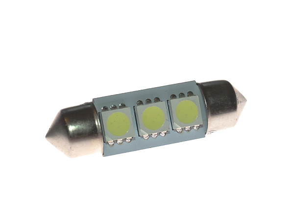 

Żarówka Led C5W 36mm 3SMD jasne białe światło