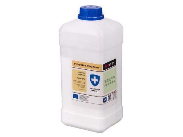 

Cytrynian Magnezu czysty 100% 1kg Biomus