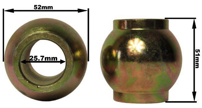 

Kula Przegubu Ramienia 25,7mm C-385 Pochodne