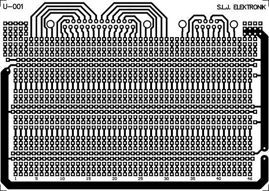 Płytka uniwersalna U-001 - 131x93 [mm] - wiercona Producent Inna
