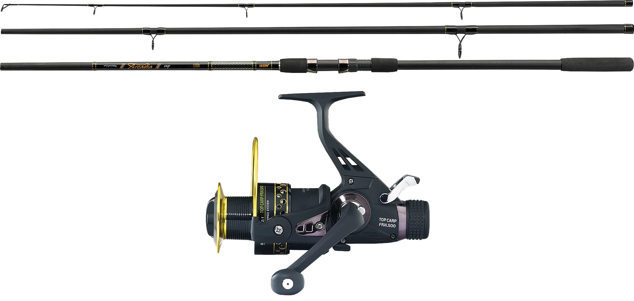 Zestaw karpiowy Jaxon wędka 3,3 m kołowrotek 8 Bb